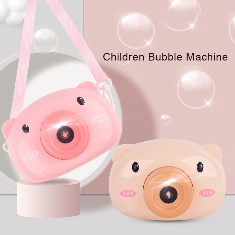 Hot Children Bubble Machine Electric Toy Camera Light Music Automatic ...