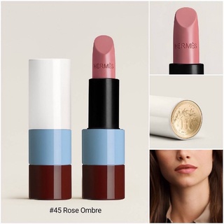 ลิปสติก Hermes Rouge Satin Lipstick 3.5g #45 Rose Ombre