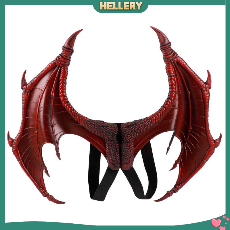 [Hellery] ชุดคอสเพลย์ปีกมังกรสีดําสําหรับเด็กผู้ชายผู้หญิง
