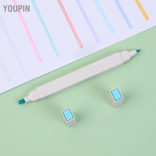 Youpin ปากกาไฮไลท์ แบบพกพา ลายการ์ตูน เป็นมิตรกับสิ่งแวดล้อม สีสันสดใส