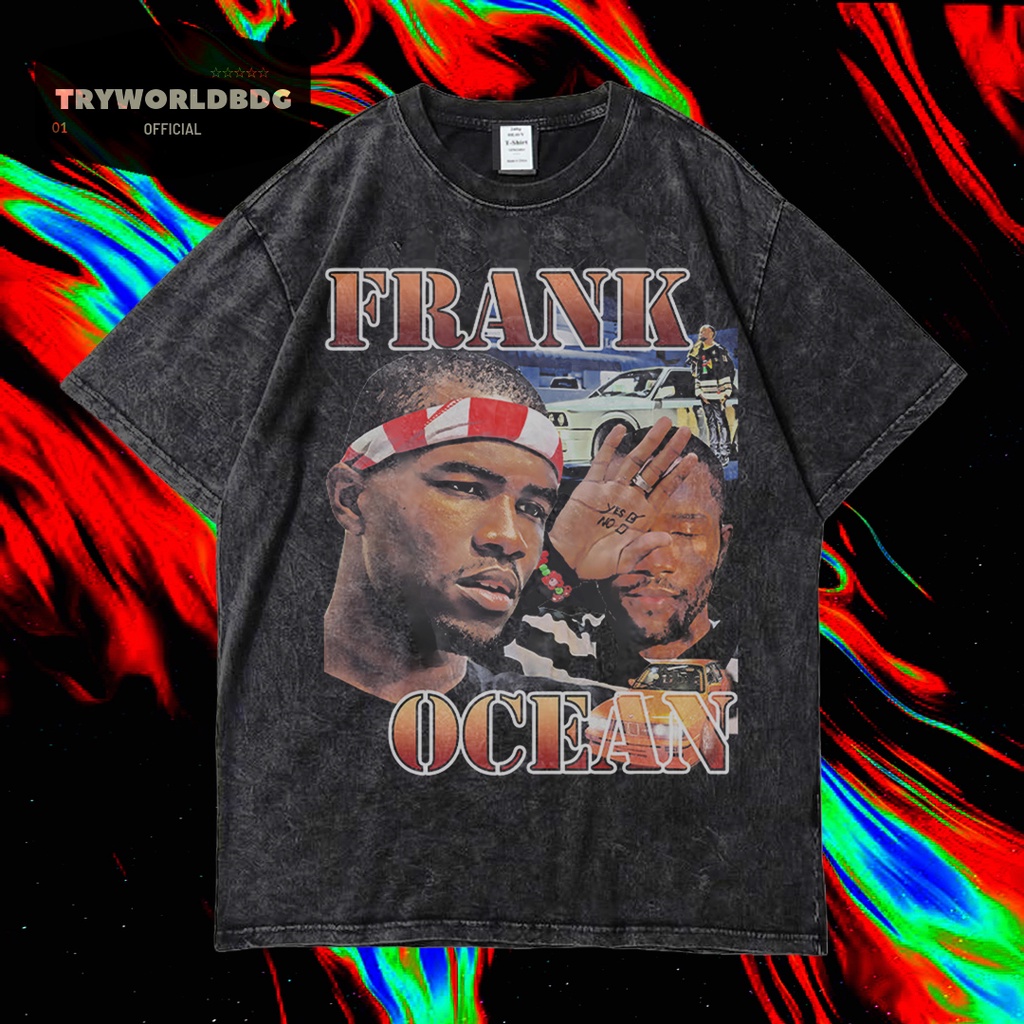 TRYWORLDBG เสื้อยืด OVERSIZED OFFICIAL "FRANK OCEAN" | เสื้อยืด WASHED | ล้างหิน | เสื้อยืด OVERSIZE