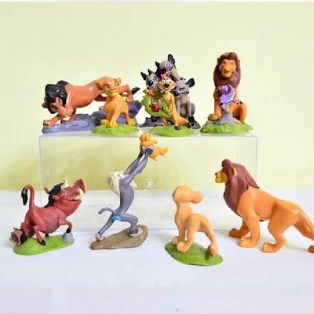 ของเล่น ตุ๊กตา หุ่น โมเดล 9 ตัว Lion king ของสะสม ของตั้งโชว์ ของเล่นเด็ก ผู้หญิง หุ่นโชว์ ดิสนีย์ Disney