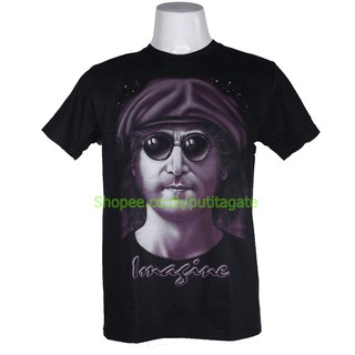 เสื้อวง John Lennon เสื้อไซส์ยุโรป จอห์น เลนนอน PTA26 เสื้อวงดนตรีร็อค เดธเมทัล