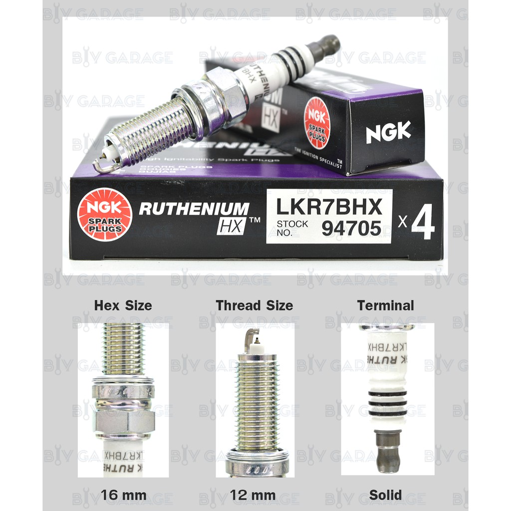 NGK หัวเทียน Ruthenium HX LKR7BHX ( อัพเกรด SILZKR7C11S / ILZKR7B-11S ) ใช้สำหรับ Civic FB , FC 1.8L, HRV ราคา ถูกที่สุด ดีลบีเคเค แกลเลอรีภาพที่ 2