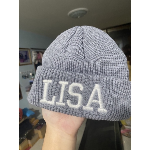 (พร้อมส่ง) 📦 หมวกไหมพรม ทรงสั้น หมวกปักชื่อ