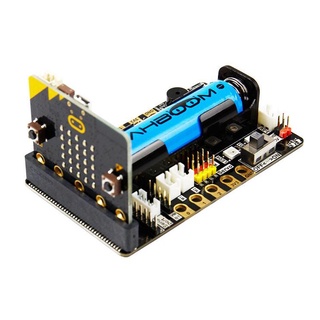 Super:bit บอร์ดขยายไมโครบิต v1/v2 มีสายUSB+แบตเตอรี่18650 Yahboom expansion board for micro:bit สำหรับหุ่นยนต์และโครงงาน