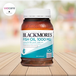 Blackmores Fish Oil Omega-3 1000mg 200 แคปซูล แบลคมอร์ส ฟิช ออยล์ นำ้มันปลา ควบคุมความดันโลหิต