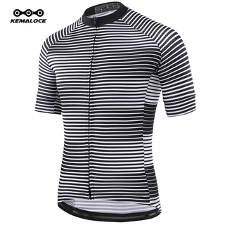 KEMALOCE ประเทศไทยสไตล์เสื้อจักรยาน สีขาว Coolmax การแข่งขันบนถนนระบายอากาศเสื้อปั่นจักรยาน