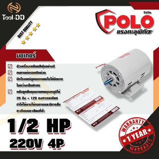 POLO PL มอเตอร์ 1/2 HP 220V 4P