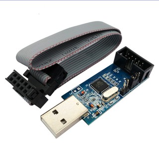 โปรแกรมเมอร์ USB ISP 3.3V 5V AVR USB ATMEGA8 ATMEGA128 ใหม่ +10PIN รองรับ Win7 64Bit