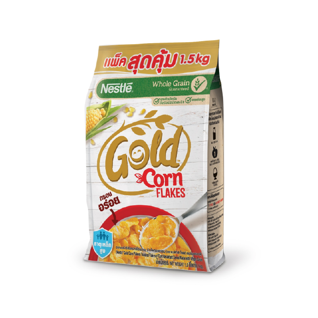 Nestle Gold Cornflakes เนสท์เล่ โกลด์ คอร์นเฟลกส์ ซีเรียล 1.5 กิโลกรัม