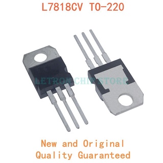 ไอซี L7818CV TO220 L7818 PARA-220 7818 LM7818 MC7818 novo ของแท้ 10 ชิ้น