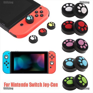 Utilizing✿✲ 2X Paws Thumb Stick Grip Joystick Cap Cover Protective For Ns Nx Switch Joy-Con