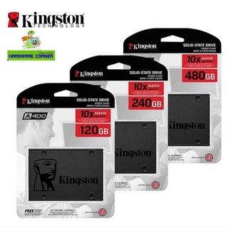 KINGSTON⚡️SSD ใหม่!!⚡️120GB / 240GB / 480GB / 960GB SSD (เอสเอสดี)  A400 SATA III ประกัน 3 ปี ของแท้ 100%