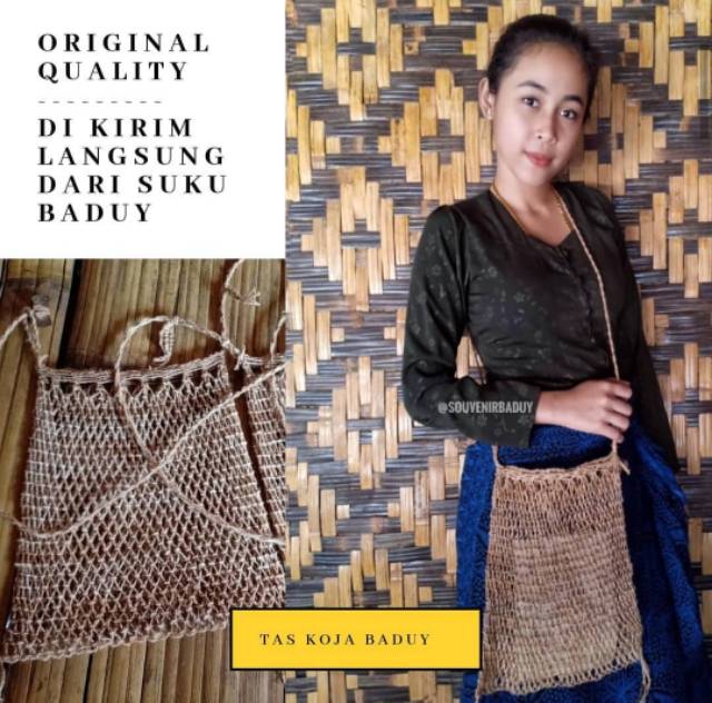 Baduy ของที่ระลึก กระเป๋าโคจาชาติพันธุ์ Abuy Tribe