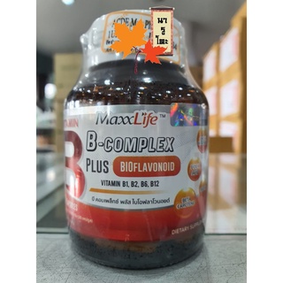 Maxxlife B-COMPLEX PLUS BIOFLAVONOID 30 CAP วิตามินบี คอมเพล็กซ์ พลัส ไบโอฟลาโวนอยด์ 30 แคปซูล หมดอายุ 29/8/23