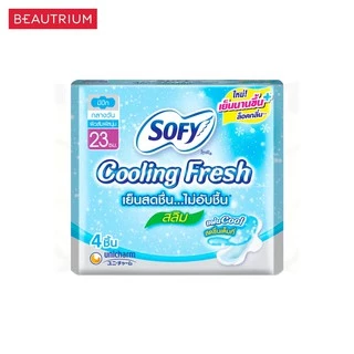 SOFY Cooling Fresh Slim Wing 23cm ผ้าอนามัย 4pcs