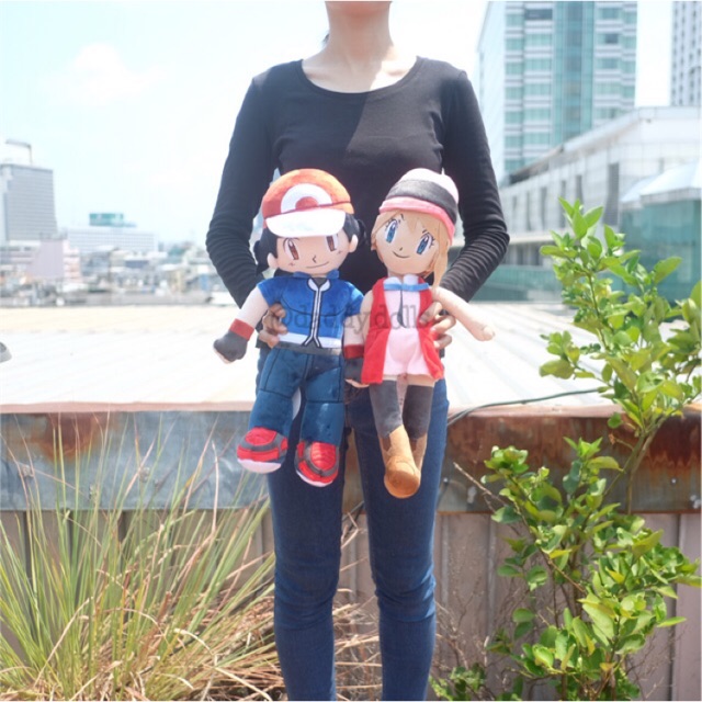 ตุ๊กตา Satoshi ซาโตชิ & Serena เซเรน่า Pokemon โปเกม่อน 18นิ้ว
