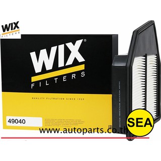 ไส้กรองอากาศ WIX สำหรับ HONDA ACCORD  2.4 ปี 08-09  49040 (1ชิ้น)