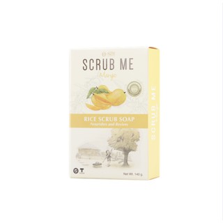 O-Spa สบู่สครับเม็ดข้าว กลิ่นมะม่วง 95% Natural SCRUB ME Rice Scrub Soap - Mango 140g