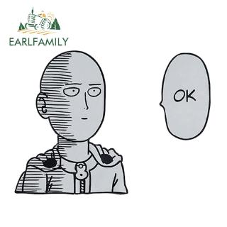 สติกเกอร์ ลาย One Punch Man Saitama OK กันน้ำ สำหรับติดรถยนต์