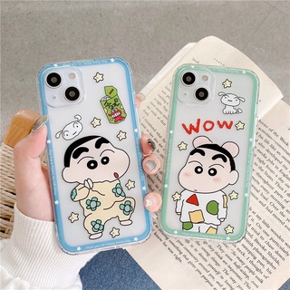 รูปแบบตลก น่ารักการ์ตูน เครยอนชินจัง เคส เคสไอโฟน พิมพ์ลาย แบบนุ่ม เคสซิลิโคน เคสมือถือ iPhone Case สำหรับ  iPhone 7 8 se2020 iPhone7plus 8plus x xs xr xsmax iPhone11 11pro 11proMax 12 12proMax 13 13Pro 14 13ProMax ฝาครอบป้องกันการตก