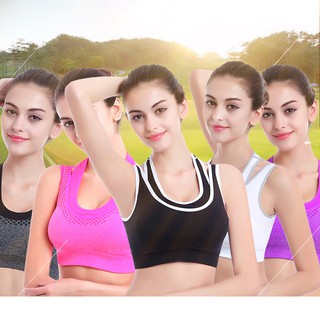 (S-L) ชุดชั้นในออกกำลัง แบบสองชั้น Sport Bra # 1158