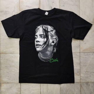 เสื้อยืดผ้าฝ้ายพิมพ์ลาย เสื้อยืด billie eilish  raptee billie eilish