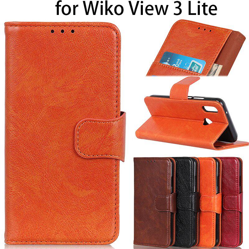 เคสเคสโทรศัพท์มือถือแบบหนังสําหรับ Wiko View 3 Lite