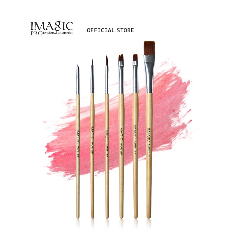 IMAGIC ชุดแปรง จินตนาการ 6 ชิ้นเหมาะสําหรับแต่งหน้าเด็ก