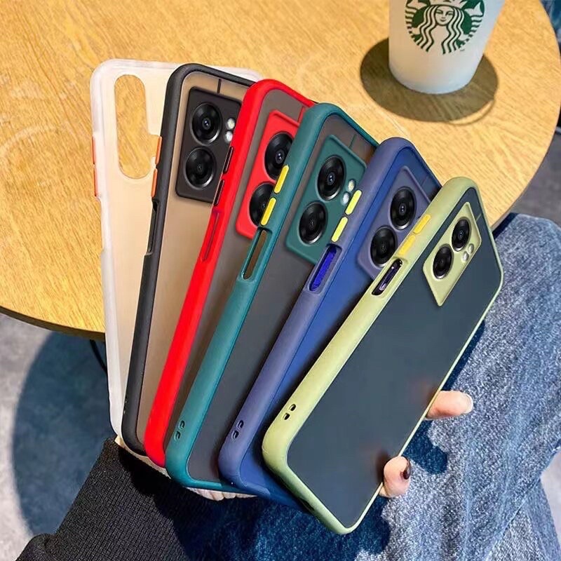 (ส่งจากไทย) เคสโทรศัพท์ Case OPPO A57 2022 (4G)/(5G)/ OPPO A77 (5G) 2022 เคสกันกระแทก ปุ่มสีผิวด้าน กันรอยกล้อง ขอบนิ่