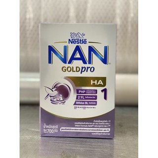 โฉมใหม่ !! นมผงแนน สูตร 1 NAN Gold Pro HA 1 700g Exp: 09-2024