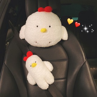 [In stock] # 🔥 car headrest neck pillow shoulder pad tide brand cartoon sleeping seat pillow backrest cushion