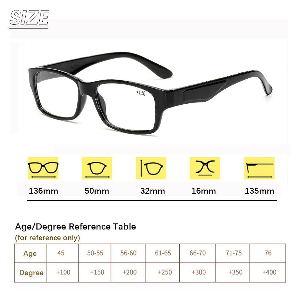 LAYOR Ultralight Presbyopic Glasses Resin Lens Anti Radiation Reading Glasses +1.0~+4.0 High-definition PC Frame Anti-fatigue Flat Mirror Eyewear/Multicolor #4