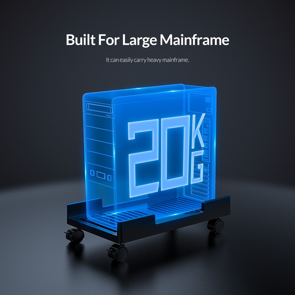 Orico ขาตั้ง CPU โทรศัพท์มือถือ ที่วางทาวเวอร์คอมพิวเตอร์ ที่วาง CPU คอมพิวเตอร์ รถเข็น พร้อมล้อล็อคเบรก สําหรับเคสคอมพิวเตอร์พีซี - รูปที่ 4