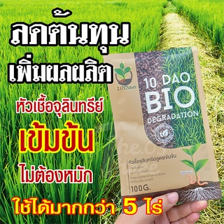 ++ส่งฟรี++ 10 DAO BIO DEGRADATION  หัวเชื้อจุลินทรีย์ สูตรเข้มข้น 10ดาวไบโอจุลินทรีย์ ย่อยฟางเปื่อย ประหยัดต้นทุน