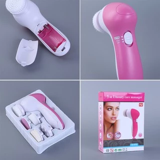 เครื่องขัดหน้า 5 in 1 เครื่องลัางหน้าไฟฟ้า Electric Facial Massage Cleaner เครื่องนวดหน้า เครื่องทำความสะอาดผิวหน้า