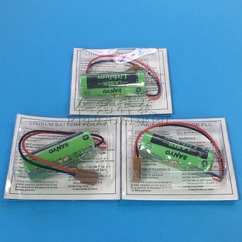 พร้อมส่งแบตเตอรี่ CR17450SE-R 3V SANYOฟรีemsพร้อมส่งเเจ็คน้ำตาล2ช่อง