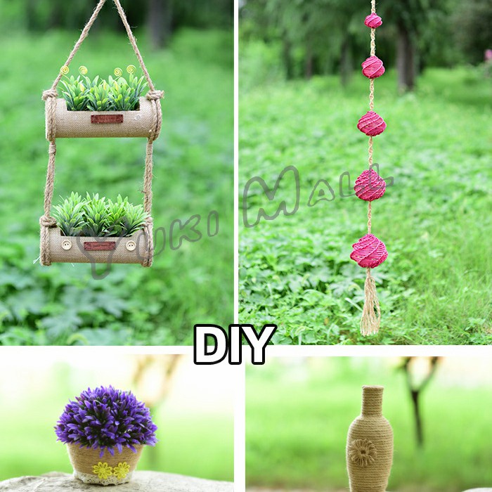 Yuki เชือกป่าน เชือกกระสอบฝนเล็บแมว หรือสำหรับตกแต่งDIY เชือกเส้นใหญ่หนา  hemp rope ราคา ถูกที่สุด ดีลบีเคเค แกลเลอรีภาพที่ 3
