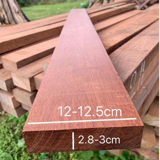 ไม้จริงขนาด 1.5" x 5" ชื่อไม้ Kempas-A Wood (ไสกบพร้อมนำไปใช้งาน)