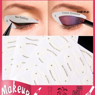 【Mu】สติ๊กเกอร์อายไลเนอร์ Stencils 32 ชิ้นสําหรับแต่งหน้า