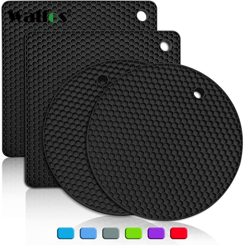 WALFOS แผ่นซิลิโคนกันความร้อนสําหรับวางหม้อ