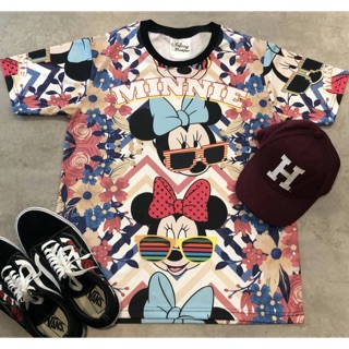 เสื้อ &amp; เดรส ผ้าดาวกระจายลาย Minnie