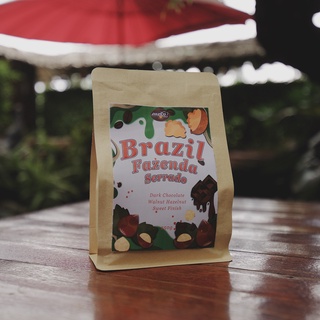 เมล็ดกาแฟ Brazil fazenda serrdo / เกรดพรีเมียม / เมล็ดกาแฟอาราบิก้า 100% ขนาด 250g