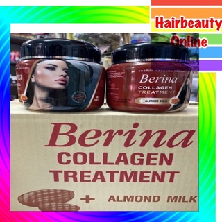 #เบอริน่า คอลลาเจน #ทรีทเมนท์ #อัลมอนด์ มิลค์ 500 g.Berina Collagen กระปุกดำ