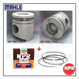 MAHLE ลูกสูบ+แหวน NPR สำหรับ MITSUBISHI TRUCK 12023cc 24V รุ่นเครื่อง 6D40-T3 (หลุม 72)