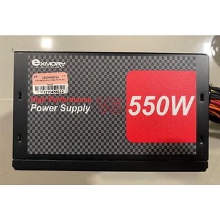 POWER SUPPLY (อุปกรณ์จ่ายไฟ) DELUX V6 550W สภาพดี ไม่มีตำหนิ ประกันร้าน7วัน