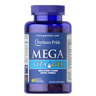 Puritan Mega Vita Gel with Zinc 60 softgels