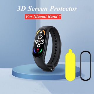 Xiaomi Mi Band 7 ฟิล์มกันรอยหน้าจอ 3D โค้ง ฟิล์มป้องกัน สําหรับ Mi Band 7 ฟิล์ม Tpu นิ่ม