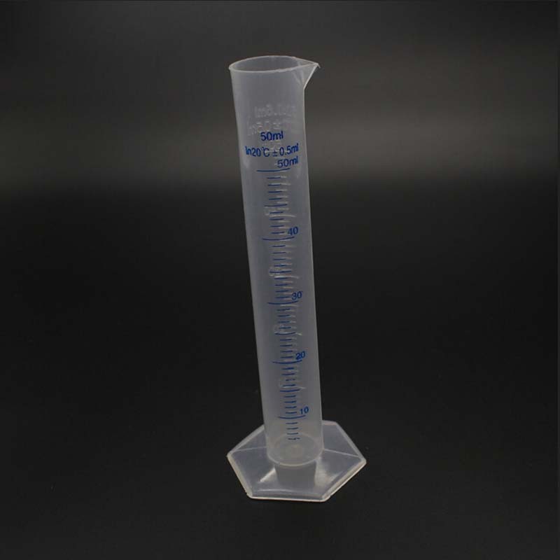 Measuring Cylinder Plastic Graduated Laboratory Lab Test Container Tube ...